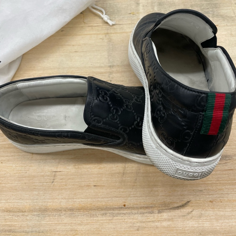 Gucci leather slip on